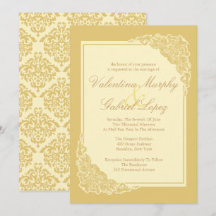 Invitations de mariage élégantes et victoriennes