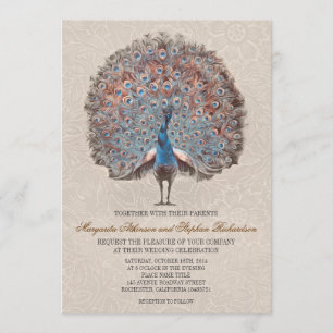 Invitations de mariage élégantes et vintages