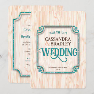 Invitations de mariage en or noir violet