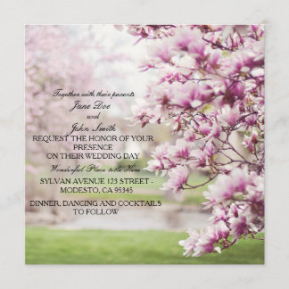 Invitations de mariage floral au printemps