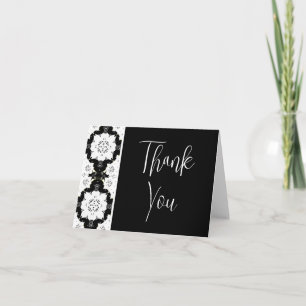 Invitations de mariage floral noir et blanc