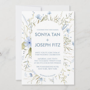 Invitations de mariage florales