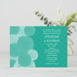 Invitations de mariage florales modernes Chrysanth