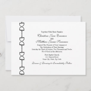 Invitations de mariage hippique anglais Bit