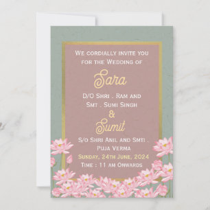 Invitations de mariage indiennes