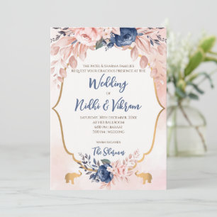 Invitations de mariage indiennes et cartes mariage