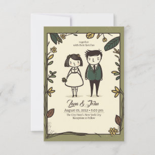 Invitations de mariage irrégulières, invitations d