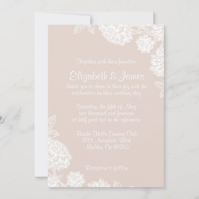 Invitations de mariage ivoiriennes (Devant)
