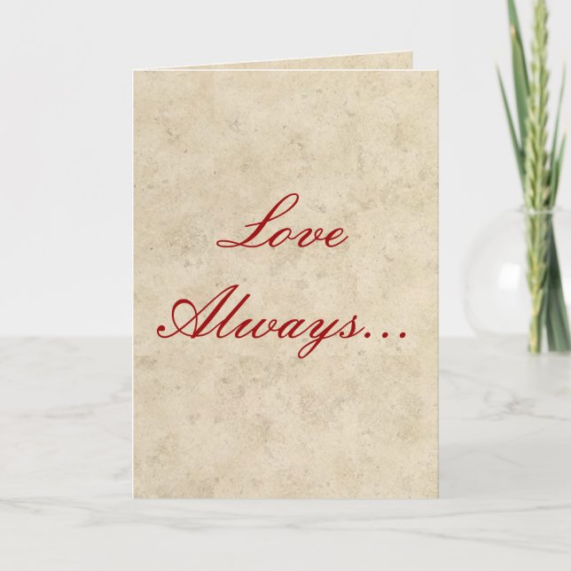 Invitations de mariage - L'amour toujours aimer pr (Devant)