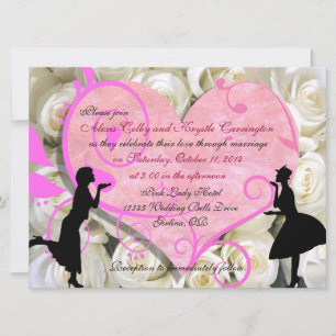 Invitations de mariage lesbiennes personnalisées p