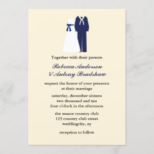 Invitations de mariage militaire