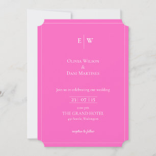 INVITATIONS DE MARIAGE modèle EN LIGNE avec fronti