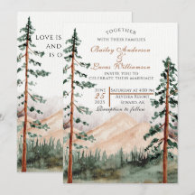 Invitations de mariage Mountain View