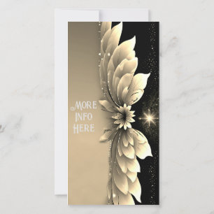 Invitations de mariage or élégant