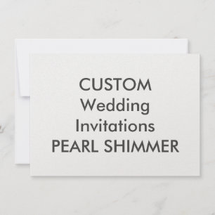 Invitations de mariage PEARL 110 lb 6,25 po x 4,5 