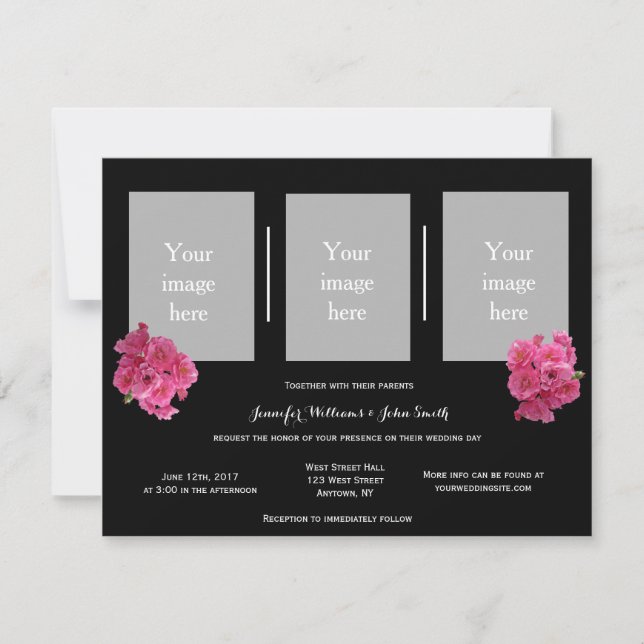 Invitations de mariage personnalisées modernes (Devant)