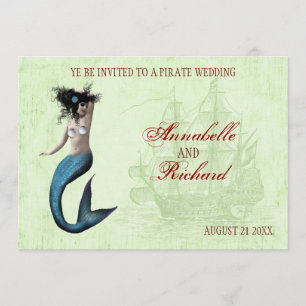 Invitations de mariage pirates