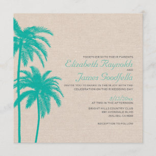 Invitations de mariage pour le Burlap
