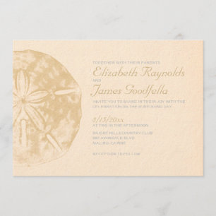 Invitations de mariage pour le sable Vintage
