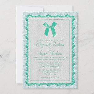 Invitations de mariage pour les champions bleu et 