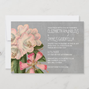 Invitations de mariage Rhododendron