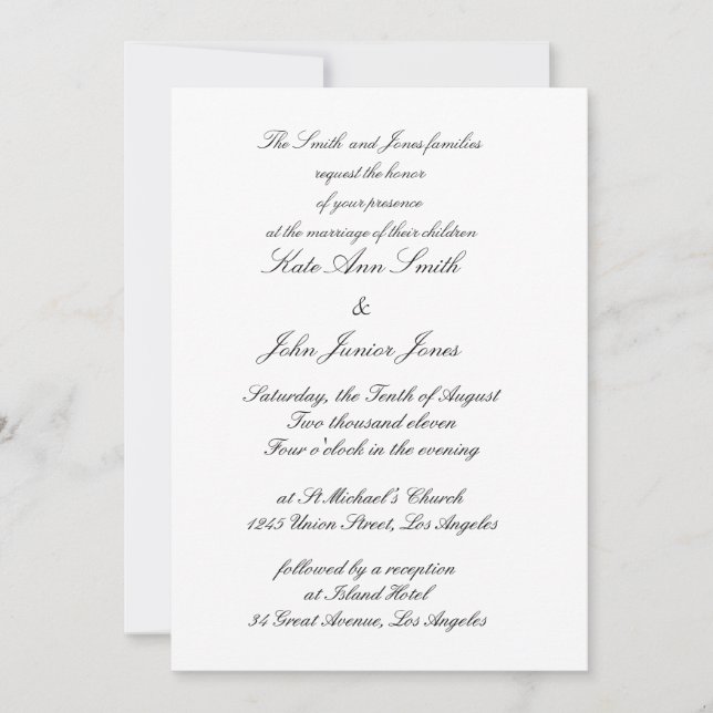 Invitations de mariage rustique (Devant)