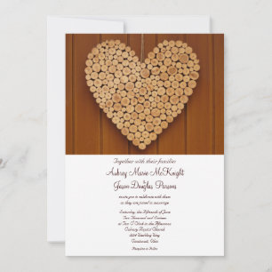 Invitations de mariage rustique au coeur du bois