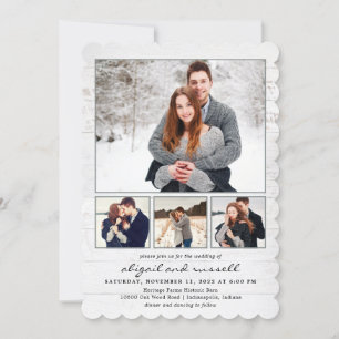 Invitations de mariage rustique chic