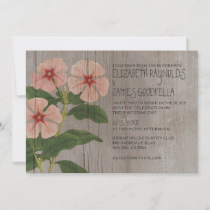 Invitations de mariage rustiques à la périphérie