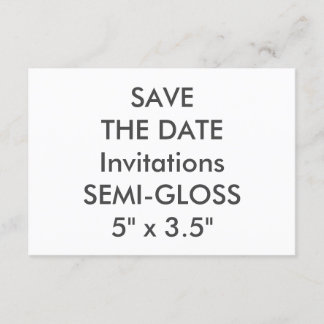 Invitations de mariage SEMI-GLOSS 110 lb 5 po x 3,