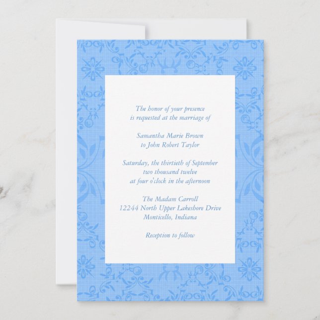 Invitations De Mariage Simplement Chic (Devant)