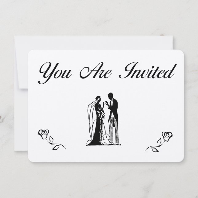Invitations de mariage simples (Devant)