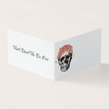 Invitations de mariage Skulls et Poppies