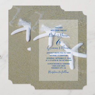 Invitations de mariage Starfish Beach