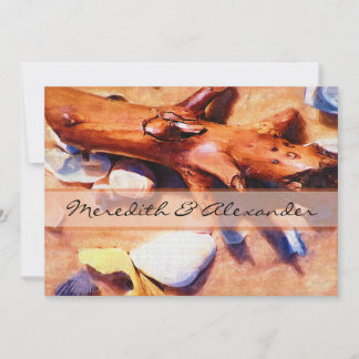 Invitations de mariage sur la plage