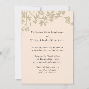Invitations De Mariage Taupe Et Ivory
