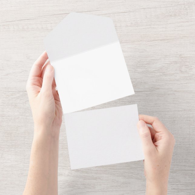 Invitations de mariage tout-en-un | RSVP. Logo. Éc (Déchirure)