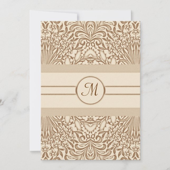 invitations de mariage vintage (Devant)