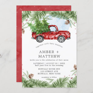 Invitations de mariage vintage pour le Camion Roug