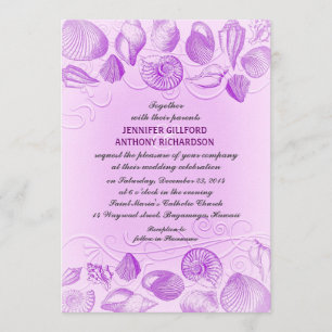 INVITATIONS DE MARIAGE vintage SUR LA PLAGE