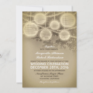 invitations de mariage vintages