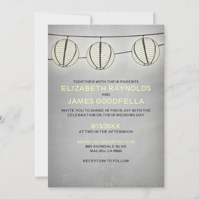 Invitations de mariage Vintages (Devant)
