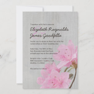 Invitations de mariage Vintages Azalea