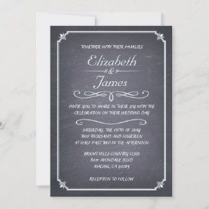 Invitations de mariage Vintages de base