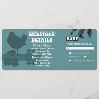 Invitations de mariage Woodstock-Wedstock