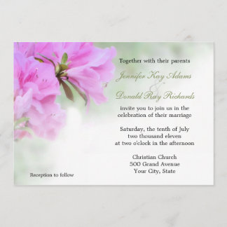 Invitations de Mariages ou de fêtes aux Azaleas ro