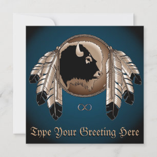 Invitations de Métis Cartes d'art autochtones pers