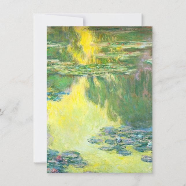 Invitations de Nénuphars de Sunset Monet (Devant)