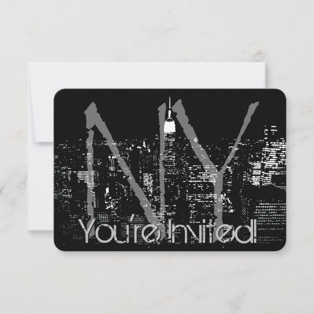 Invitations de New York personnalisées RSVP de New (Devant)