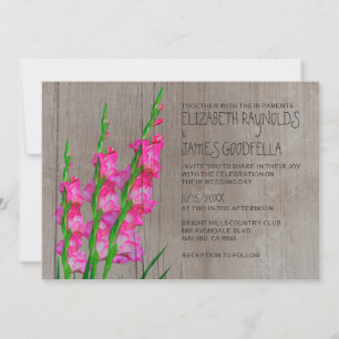 Invitations de noces de Gladiolus